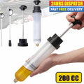 Hand Oil Change Syringe Brake Fluid Extractor Pump Automotive Oil Syringe 200cc