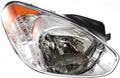 Headlight Compatible With 2006 Hyundai Accent Right Passenger Halogen With bulb(s)
