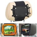 Headrest Mount Tablet Holder for Car, TSV Universal Silicone Holder for Kids Tablet Stand, Angle-Adjustable Car Seat Head Rest Holder Fits for 7-10.5'' iPad Mini Air Pro Nintendo Switch