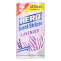 Hero Kitchen Trash Bags, 4 Gallon, 40 Bags (Lavender Scent), Odor Neutralizer, Flap Ties, Lavendar/White