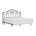 Hillsdale Furniture Josephine King Arched Metal Headboard with Frame, Metallic Brown