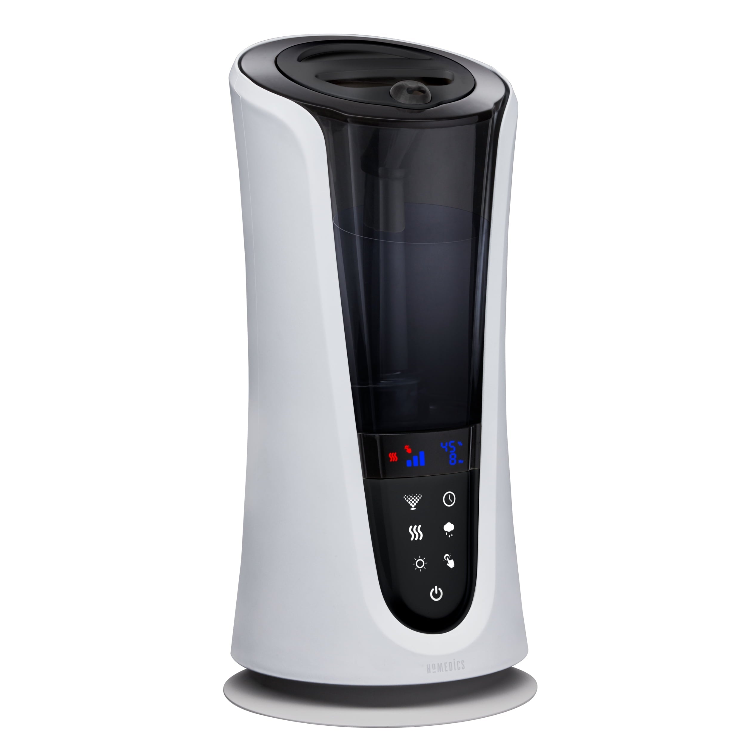 Homedics Total Comfort Deluxe Top Fill Warm & Cool Ultrasonic Humidifier, Programmable Humidistat with Night-Light and Aromatherapy, 521 ft sq. Coverage Area