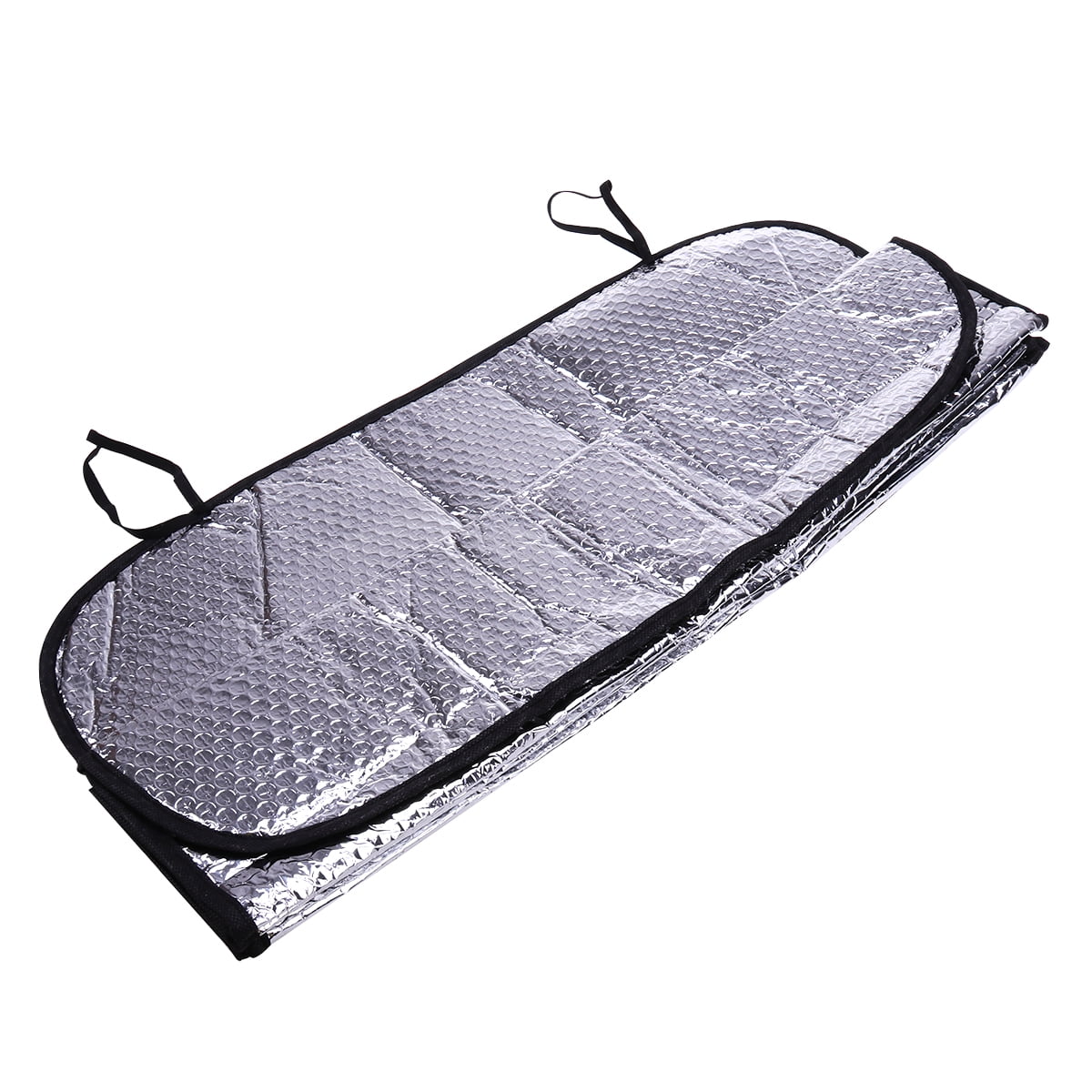Homemaxs Car Auto Foldable Windshield Visor Sun Shade Heat Reflective Sun Shield (Silver)
