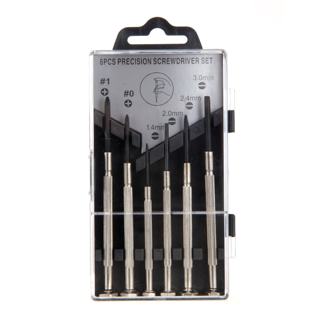 Hyper Tough 6 Piece Precision Philips and Slotted Screwdriver Set TS80037R