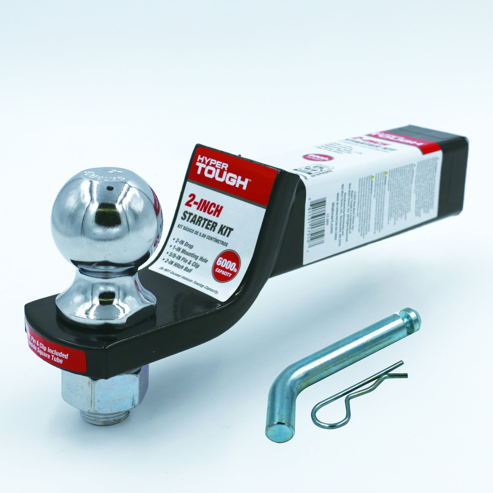 Hyper Tough Automotive Ball Mount Starter Kit, 2” Drop, Class III, 2”  Hitch Ball
