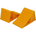 Hyper Tough Small Wheel Chock Pack of 2, Heavy Duty, Yellow, Rugged Plastic