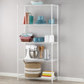 Hyper Tough Steel 5-Tier Storage Shelf Unit 72"H x 36"W x 16"D, 1750lb Total Capacity, White