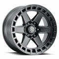 ICON ALLOYS RAIDER SAT BLK - 17 X 8.5 / 6 X 120 / 0 MM / 4.75" BS Fits select: 2015-2022 CHEVROLET COLORADO, 2015-2022 GMC CANYON