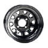 ITP Delta Steel Black Wheel with Machined Finish (12x7"/4x137mm)