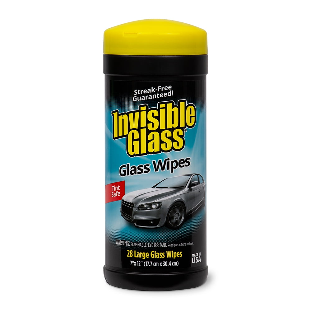 Invisible Glass Premium Glass Cleaning Wipes, 28 Count