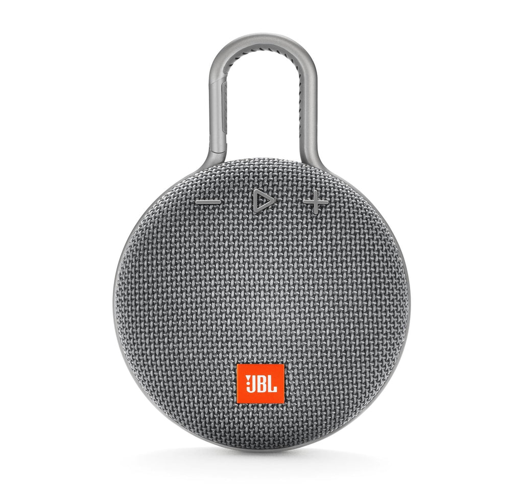 JBL Clip 3 Portable Bluetooth Speaker with Carabiner - Gray