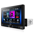 JENSEN CM9MIR 9 inch Single DIN Car Stereo Radio | Touch Screen with USB Screen Mirroring for Apple and Android Devices | Built-in Bluetooth