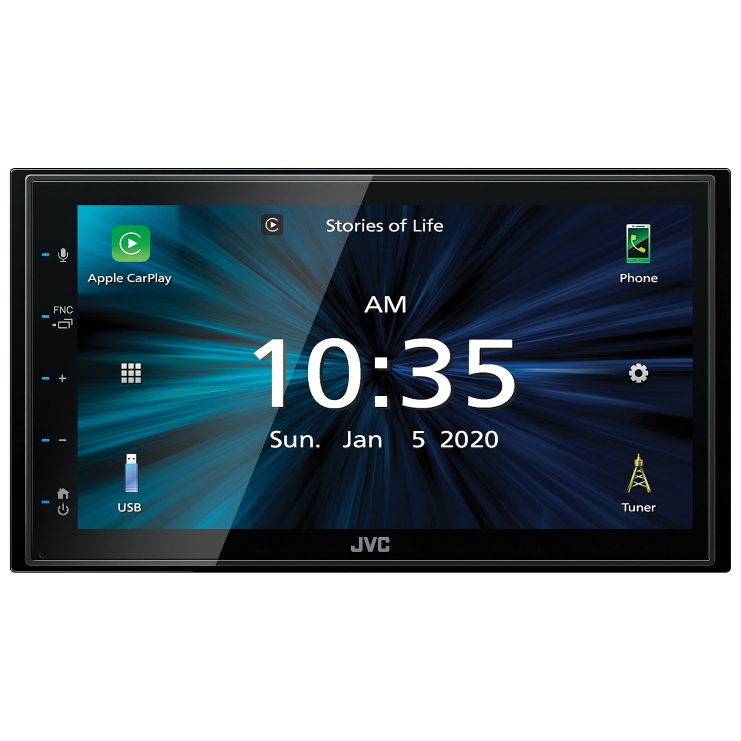 JVC Mobile KW-M560BT 6.8" Double DIN In-Dash All-Digital Multimedia Receiver with Bluetooth, Apple CarPlay, Android Auto, and SiriusXM Ready