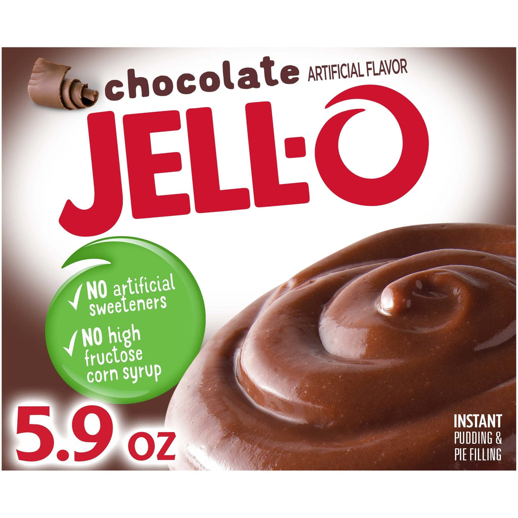 Jell-O Chocolate Instant Pudding Mix & Pie Filling, 5.9 oz. Box
