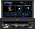 Jensen CDR7011 7 inch LED CD/DVD Touch Screen Single Din Car Stereo | Push to Talk Assistant | Backup Camera Input | Bluetooth | USB Fast Charging | 200 Watts (50x4)
