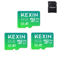 KEXIN 64GB Micro SD Card with Adapter, Class 10 U3 High Speed Memory Card for Camera/ Drone/Dash Cam/Nintendo Switch/Tablet, 3pack