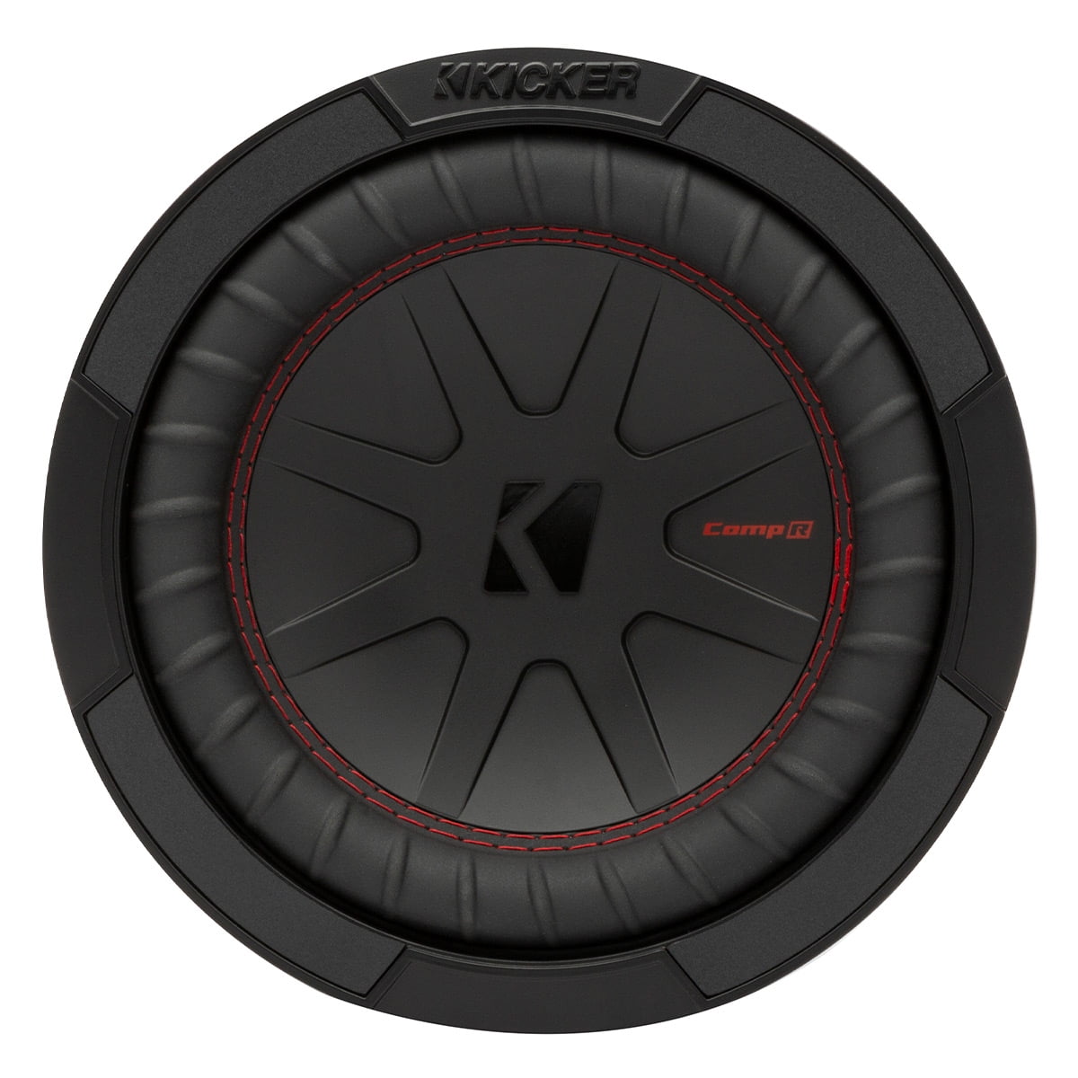 KICKER CompR 8 Inch Dual 4 Ohm DVC 600W Peak Power Car Audio Subwoofer