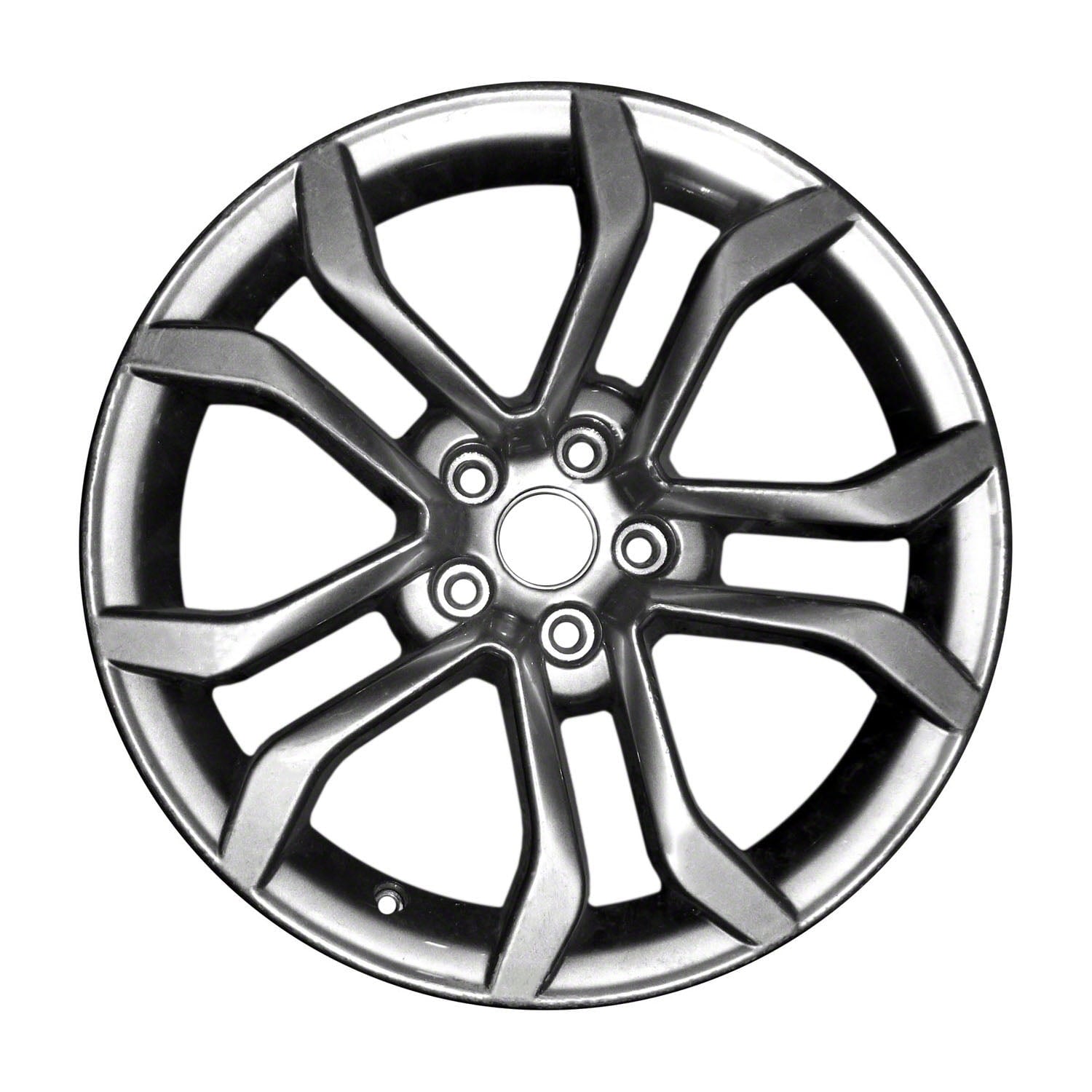Kai 18 X 8 New Premium Replacement Aluminum Wheel Replica, All Painted Medium Silver Black Primer, Fits 2017 - 2020 Ford Fusion