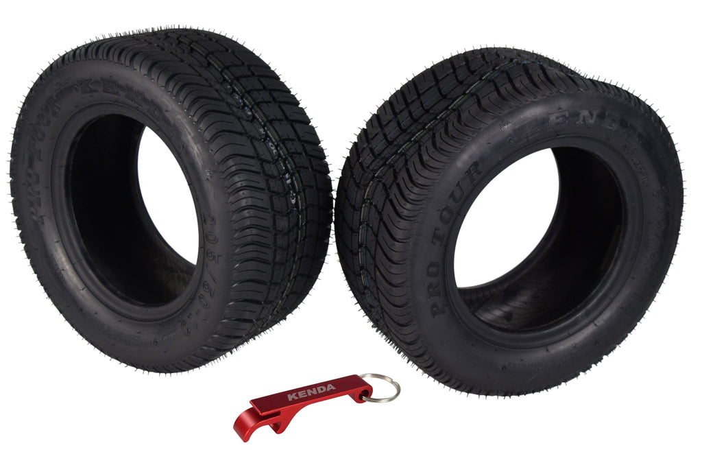 Kenda 277010N4 205/50-10 Pro Tour 4 Ply Tubeless Golf Cart Tires 2 Pack
