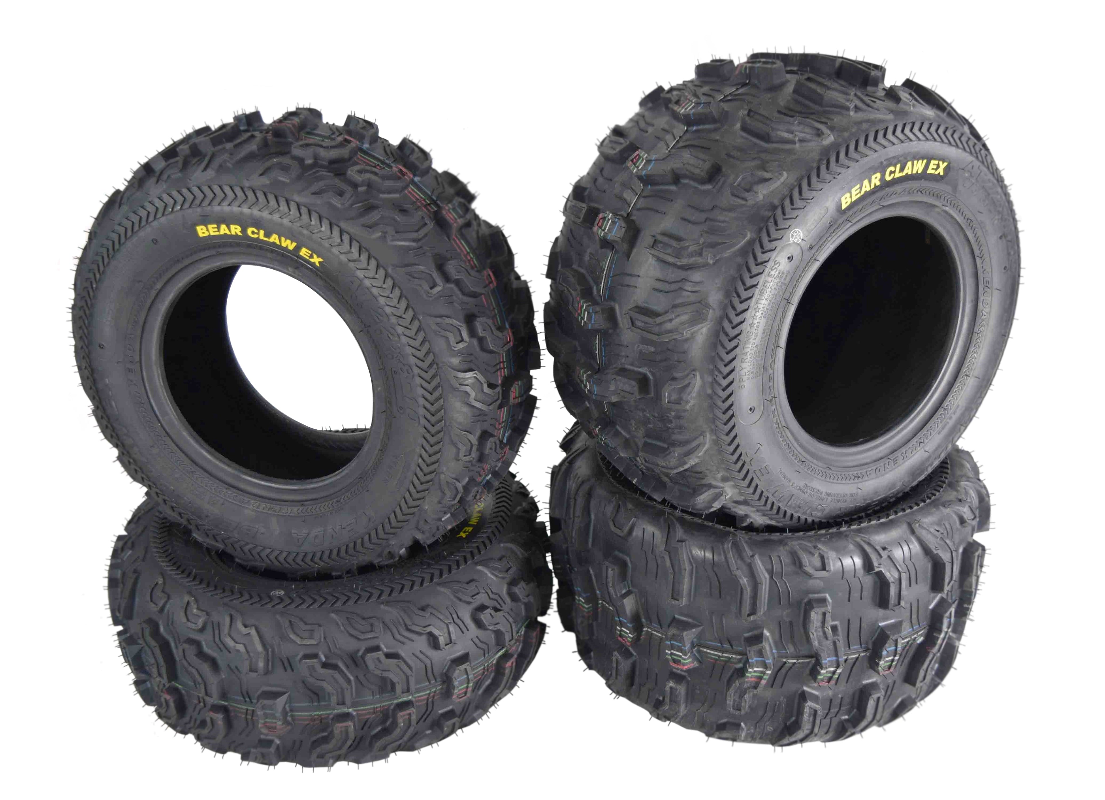 Kenda Bear Claw EX K573 22x8-10 F 22x11-10 R ATV 6 PLY Tires Bearclaw 22x8x10 22x11x10 (4 Pack)