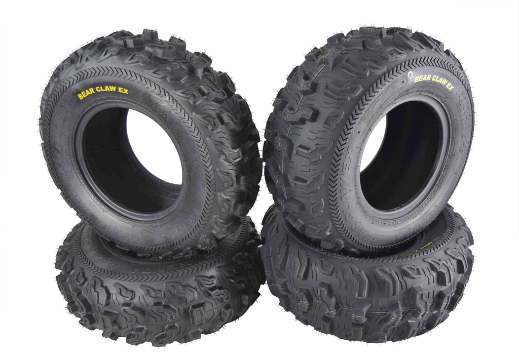 Kenda Bear Claw EX K573 24x8-11 Front 24x10-11 Rear 6 PLY ATV/UTV Utility Tires (4 Pack)