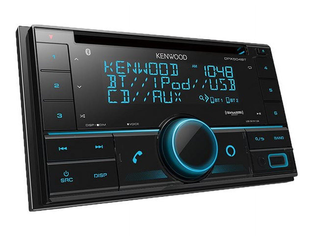 Kenwood DPX504BT Double-DIN In-Dash CD Receiver with Bluetooth and SiriusXM Ready
