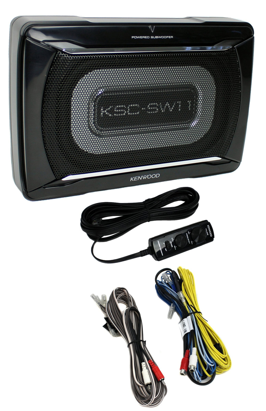 Kenwood KSC-SW11 150-Watt Compact Powered Subwoofer with Remote