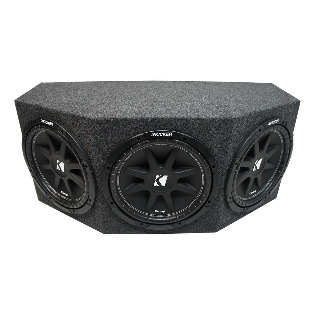 Kicker Comp C12 Triple 12" Subwoofer Loaded 900 Watt Sub Box - Final 1.3 Ohm