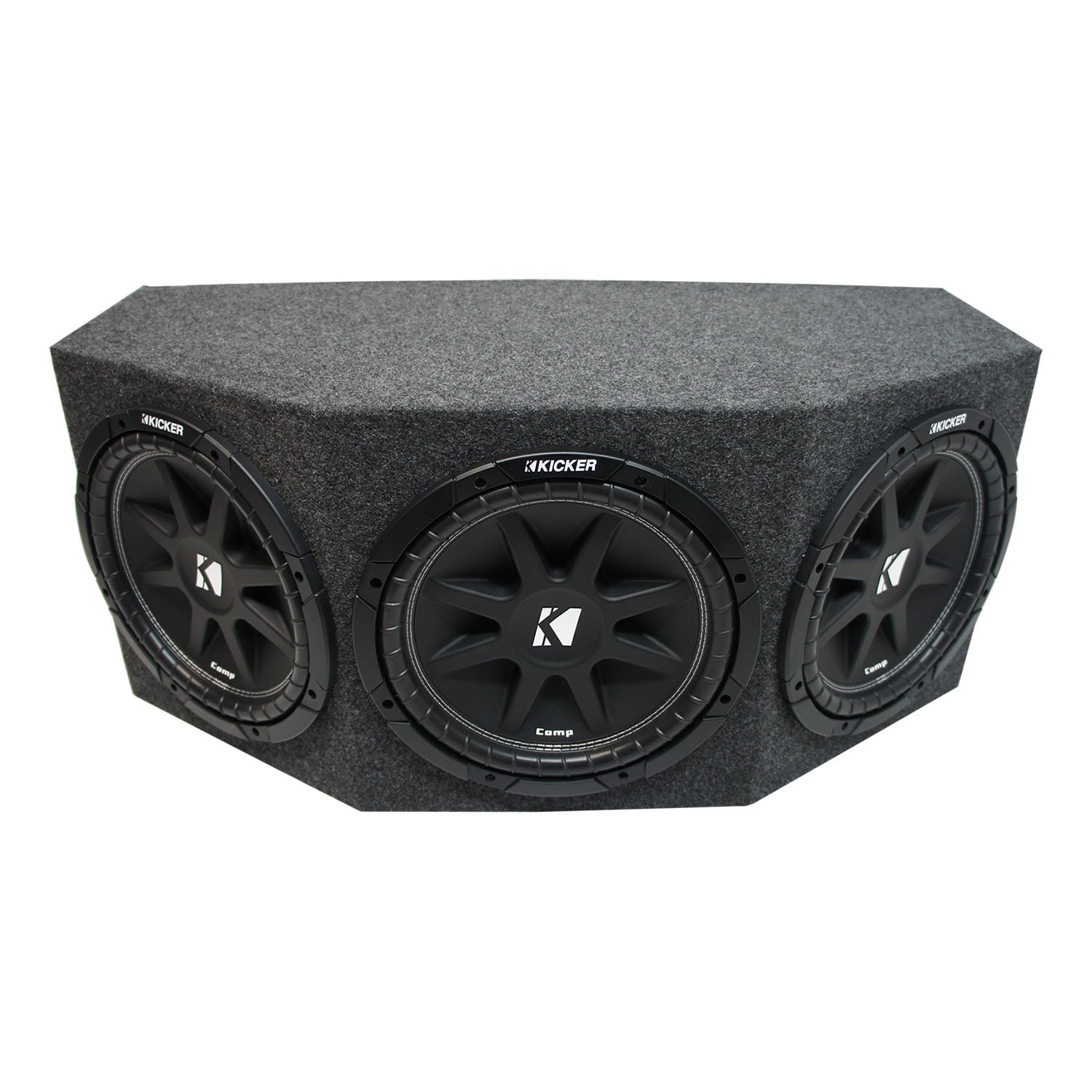 Kicker Comp C12 Triple 12" Subwoofer Loaded 900 Watt Sub Box - Final 1.3 Ohm