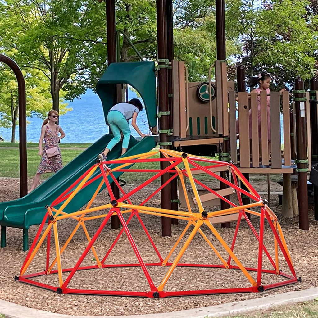 Kid's Exercise Dome Climber, Outdoor Monkey Climbing Bars Play Center for Fun