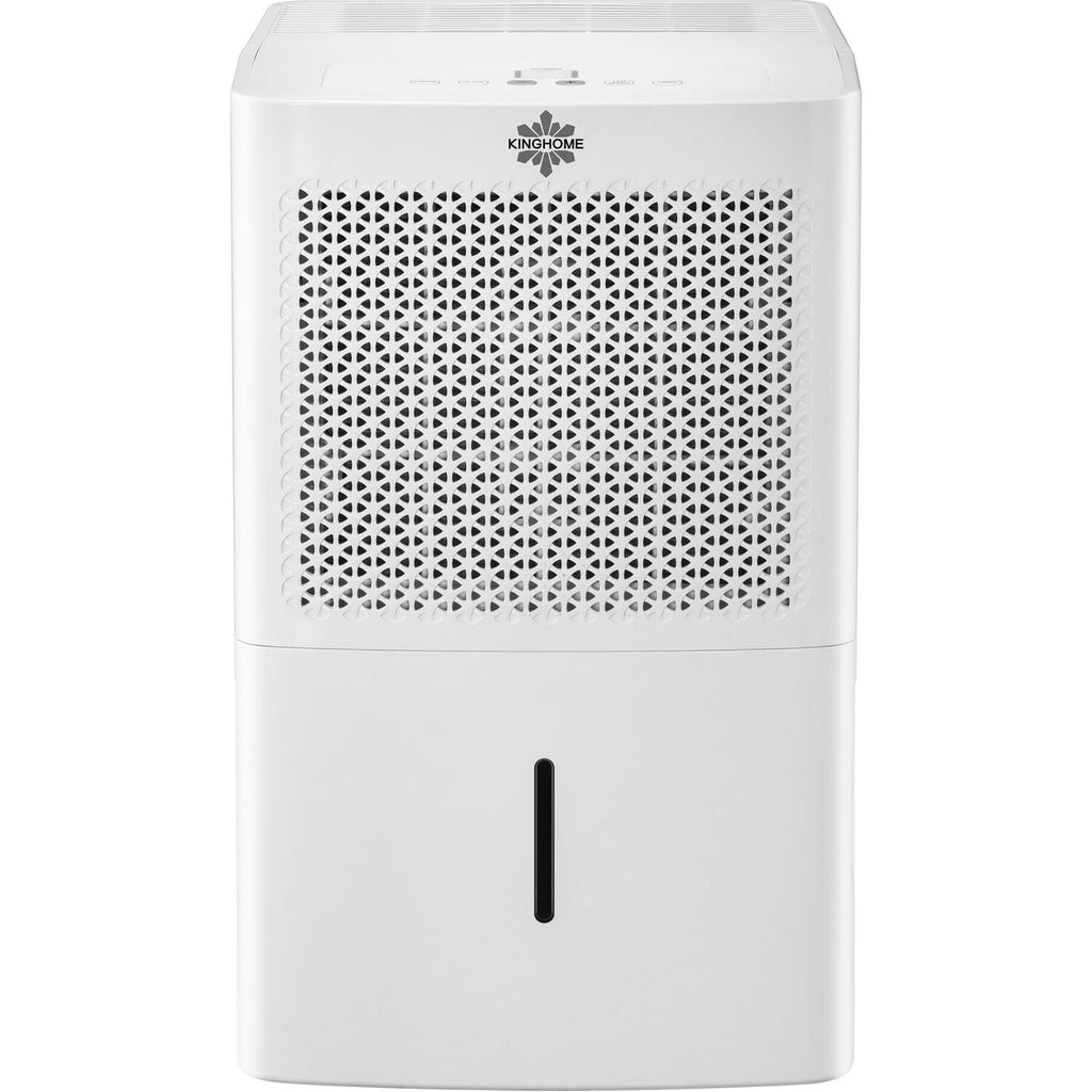 Kinghome Energy Star 35-Pint Portable Dehumidifier | Removes Moisture in Garages, Basements, Living Rooms, Large Areas up to 3,500 Sq.Ft. | LED Display | Removable Tank | KHD35BW