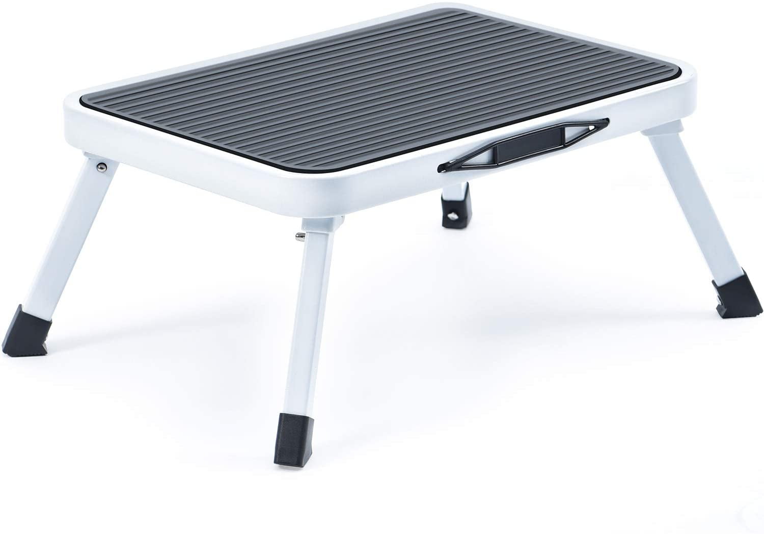 Kingrack Folding Step Stool for Adults, Non-Slip One Step Ladder, Collapsible Stool, Lightweight Foot Stool Up to 330 lbs