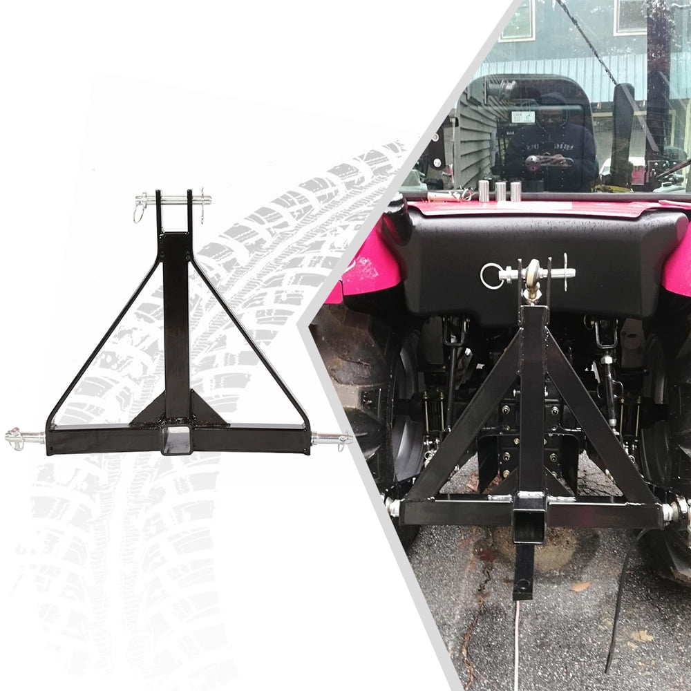 Kojem 3 Point 2" Receiver Trailer Hitch Category 1 Tractor Tow Draw Bar Adapter Pull Stabilizer for BX Kubota John Deere