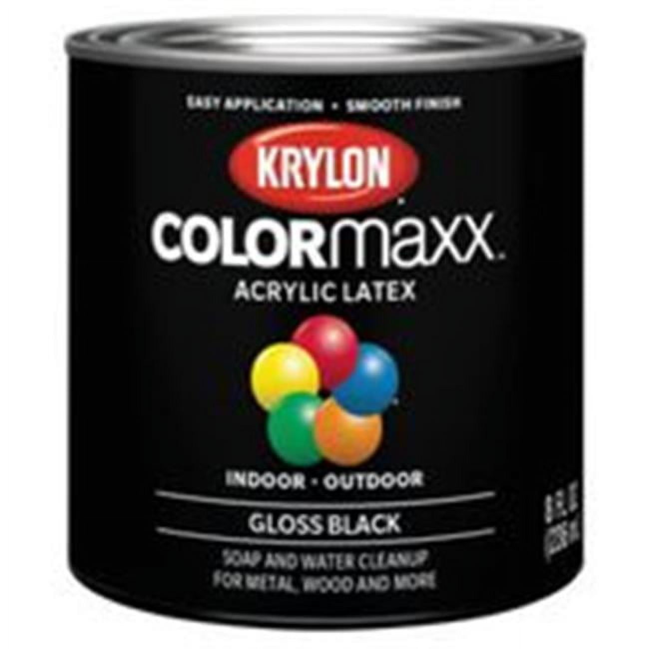 Krylon 7373582 0.5 Pint Black Gloss Paint