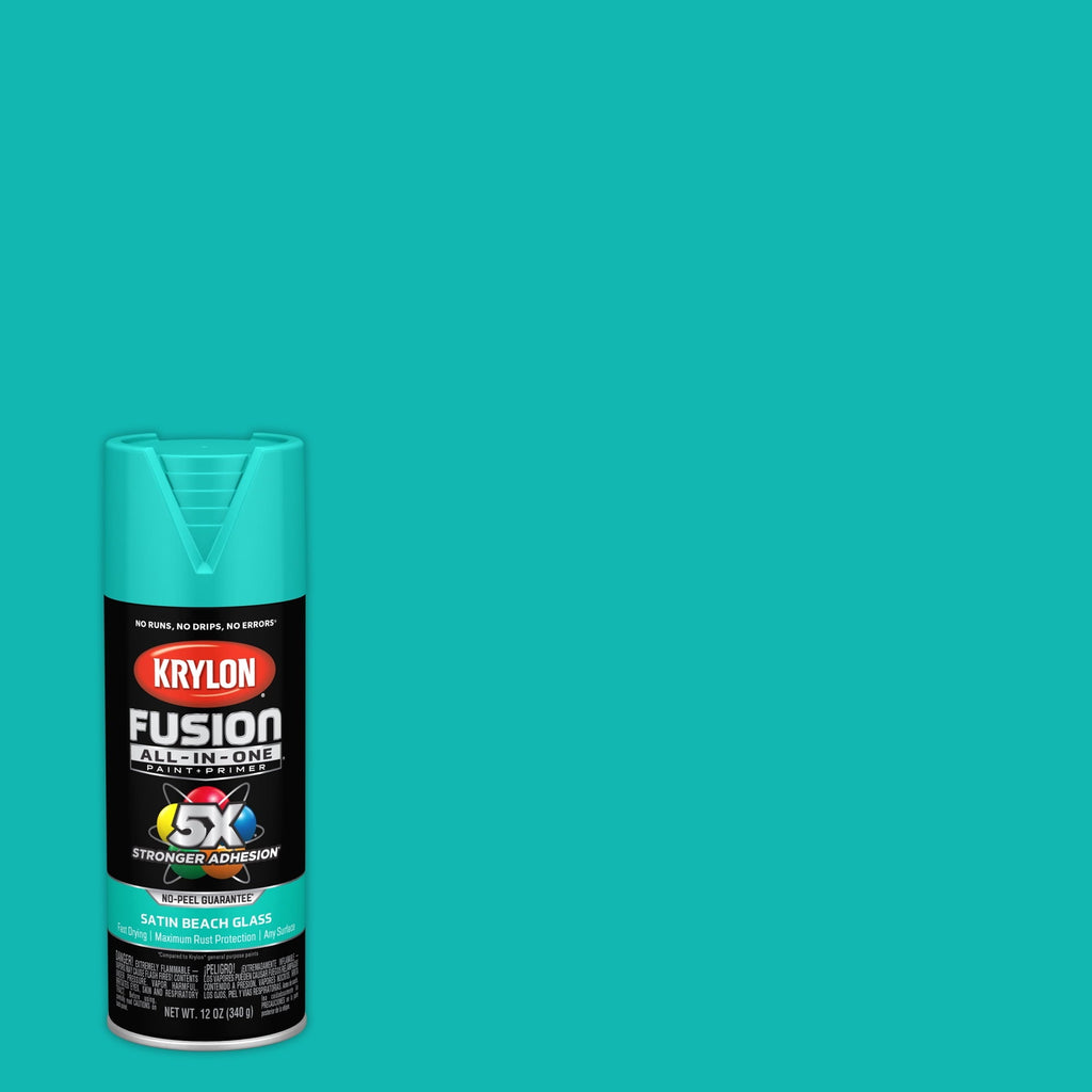 Krylon K02731007 Krylon Fusion All-In-One Beach Glass Satin 12 oz Spray Paint, Multi-Surface, (1 Piece, 1 Pack)