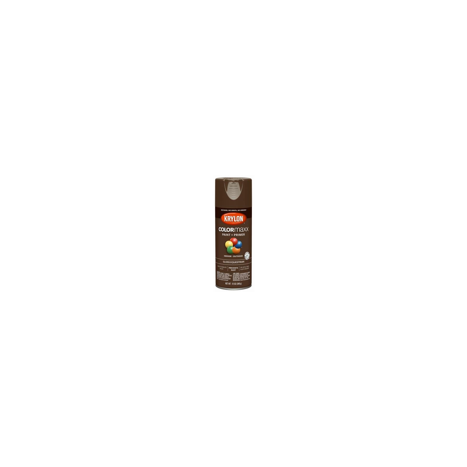 Krylon K05518007 COLORmaxx Spray Paint + Primer, Gloss Equestrian, 12-oz. - Quantity 1