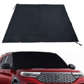 LABLT All Weather Automotive Windshield Snow Cover Frost Guard with 6 Anchor Points 79inch x 45inch
