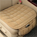 LSFYSZD Universal 3D Car Seat Breathable Plush Pad Mat For Auto Chair Cushion Four Seasons Front Rear Flax Cushion Seat Protector