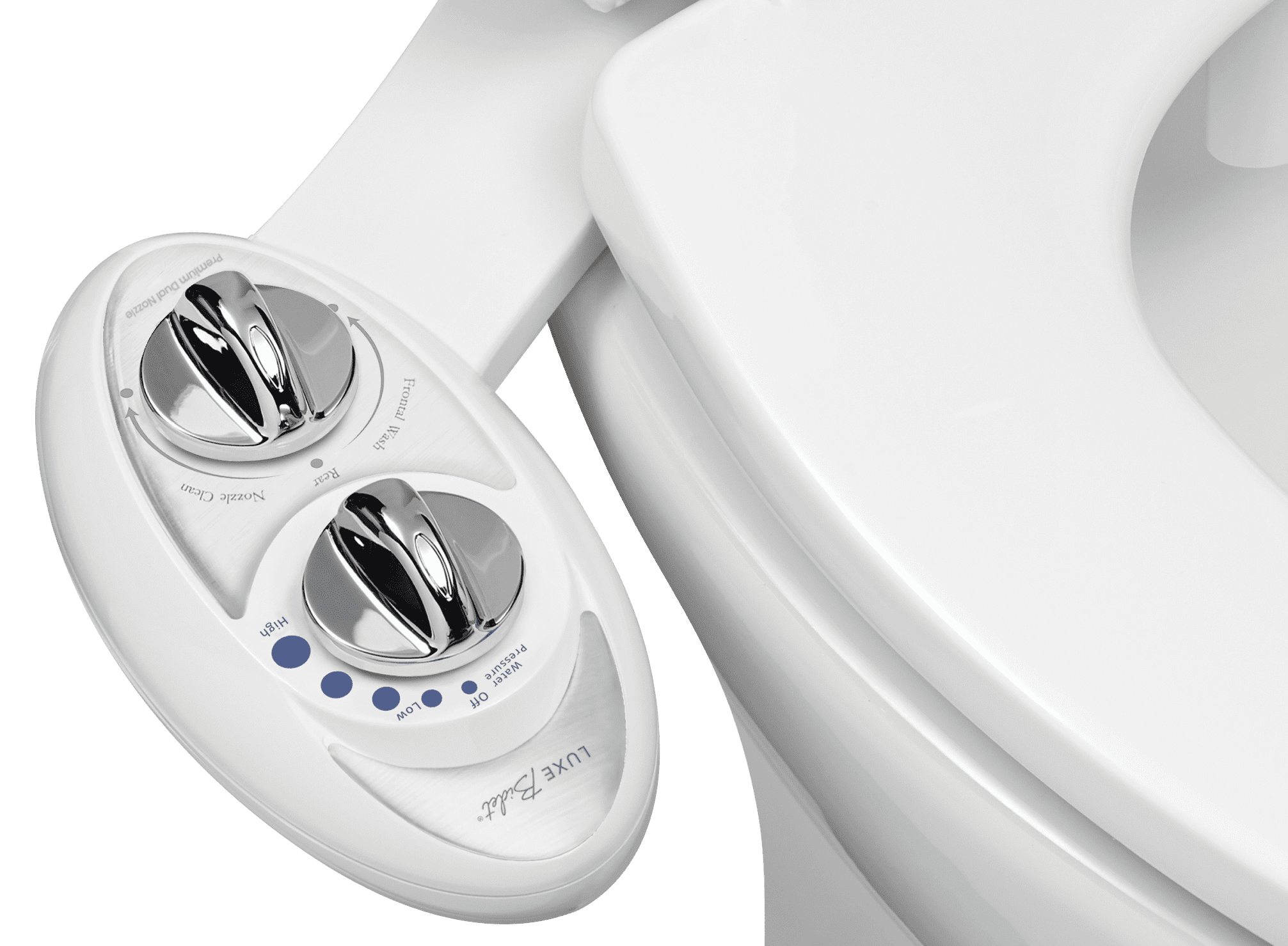 LUXE Bidet W85 Dual-Nozzle Self-Cleaning Bidet Attachment