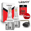 Lasfit 9005 LED Headlight Bulbs HB3 High Beam Halogen Replacement, 50W 5000LM 6000K White (Free 194 LED Bulbs) | 4 Bulbs