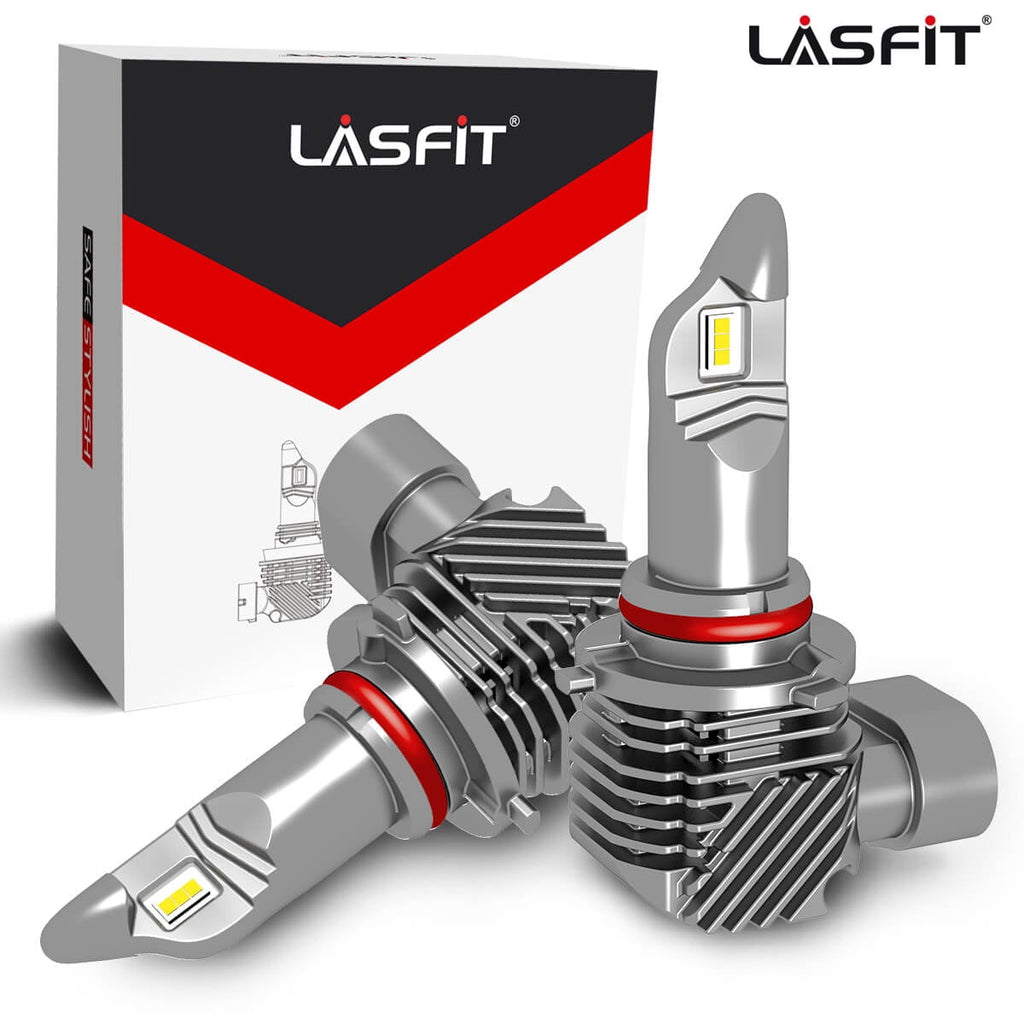 Lasfit 9006 LED Headlight Bulbs HB4 Low Beam Fanless LED Car Bulbs 40W 4000LM 6000K | 2 Bulbs