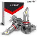 Lasfit 9006 LED Headlight Bulbs HB4 Low Beam Fanless LED Car Bulbs 40W 4000LM 6000K | 2 Bulbs