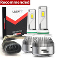 Lasfit 9012 HIR2 LED Headlight Bulb Kits-60W 6000LM 6000K-Hi/Lo Beam Amplified Flux Beam(2 Bulbs)