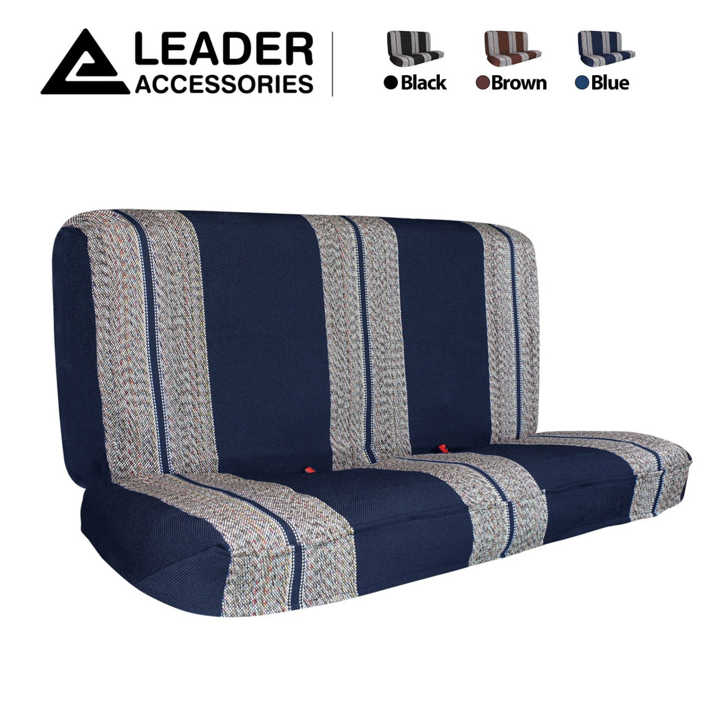Leader Accessories Saddle Blanket Blue Full Size Pickup Trucks Bench Seat Cover Universal Work with Bench Seats，Blue