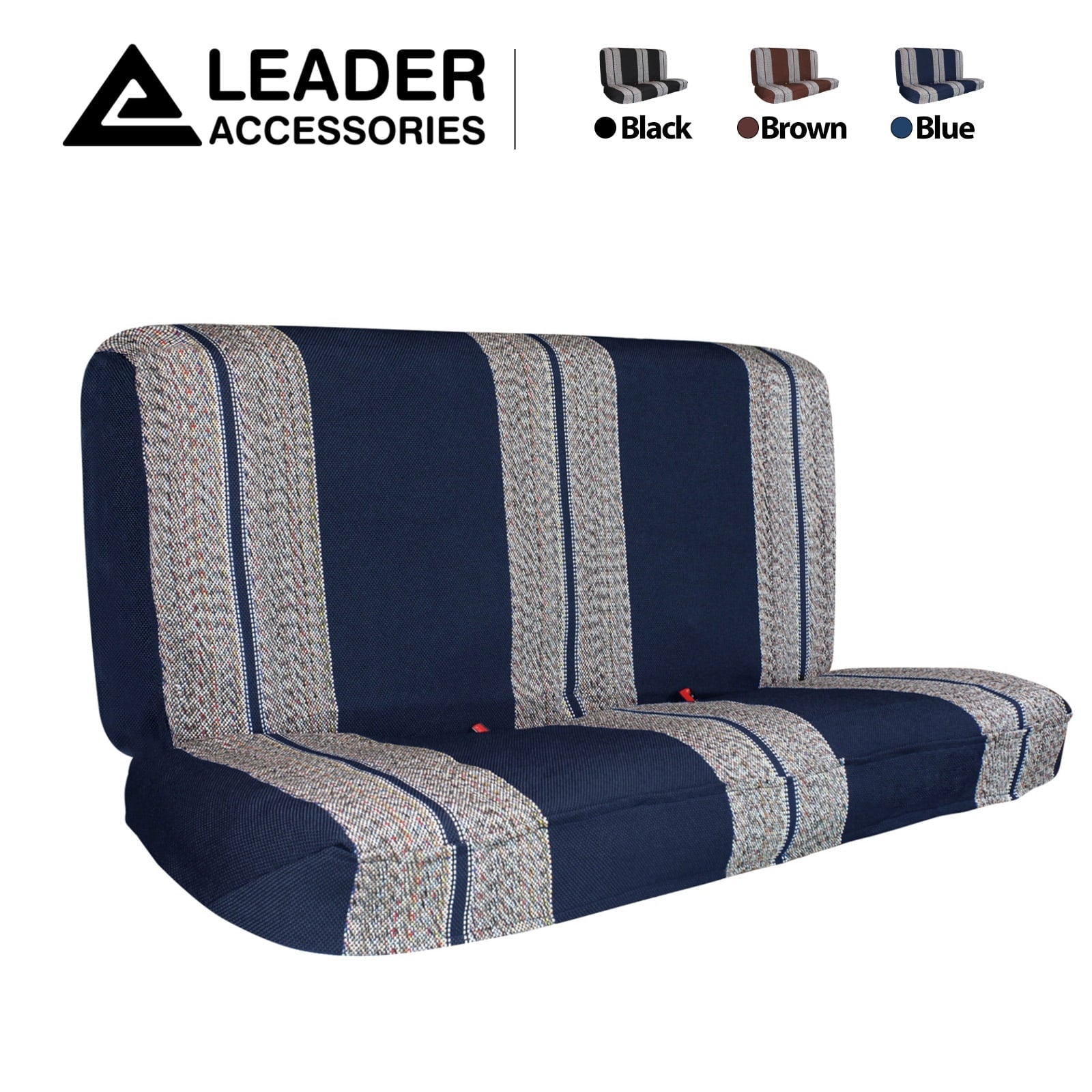 Leader Accessories Saddle Blanket Blue Full Size Pickup Trucks Bench Seat Cover Universal Work with Bench Seats，Blue