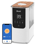 Levoit Smart Cool and Warm Mist Top Fill Humidifier with Aromatherapy, 4.5L, OasisMist LV450S, Wood