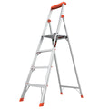 Little Giant Ladder Systems Flip-N-Lite 6' Aluminum, Platform 4 Step Ladder, 300 lbs Rated, Type 1A