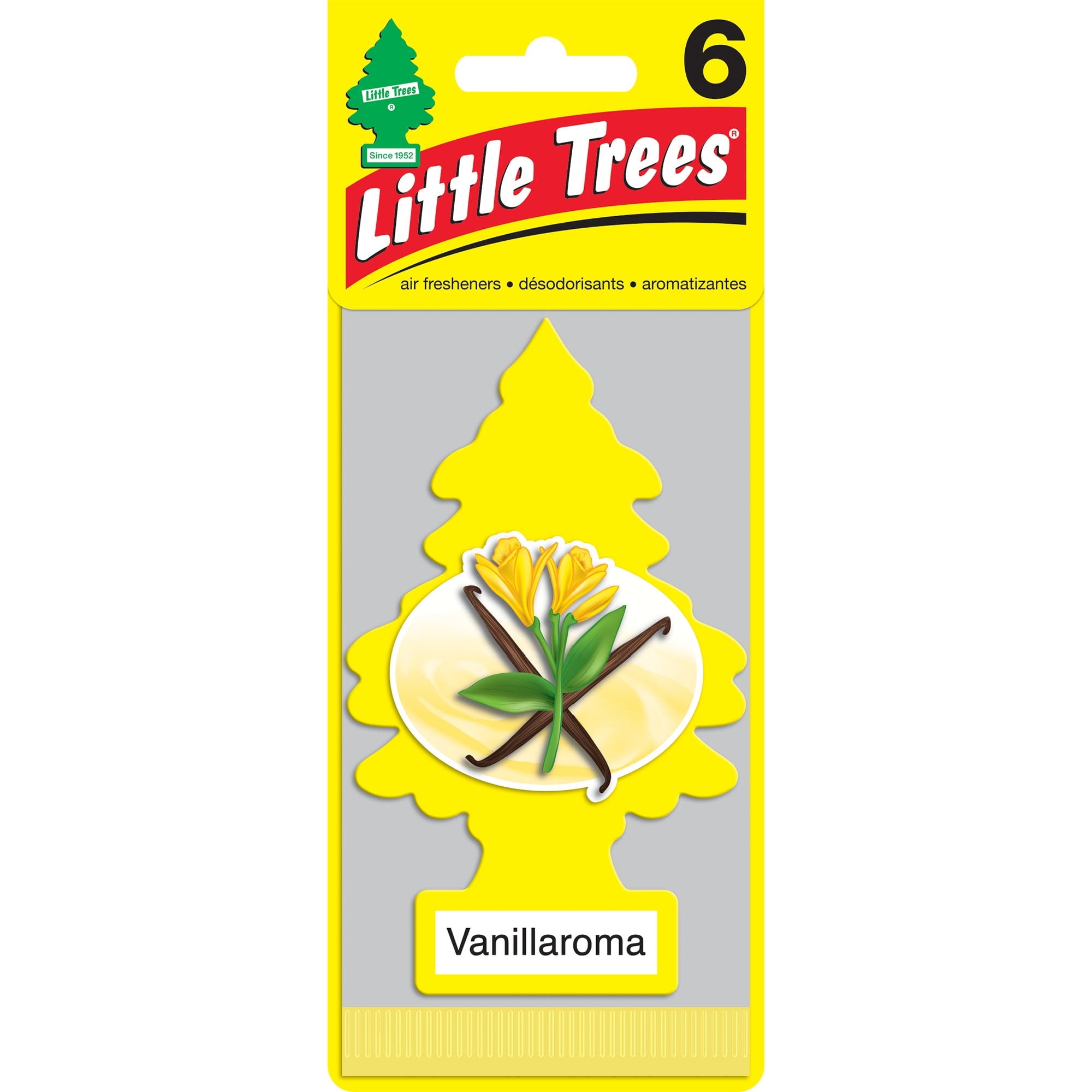 Little Trees Air Freshener Vanillaroma Fragrance 6-Pack (Pack of 1)