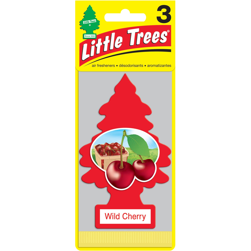 Little Trees Air Freshener Wild Cherry Fragrance 3-Pack