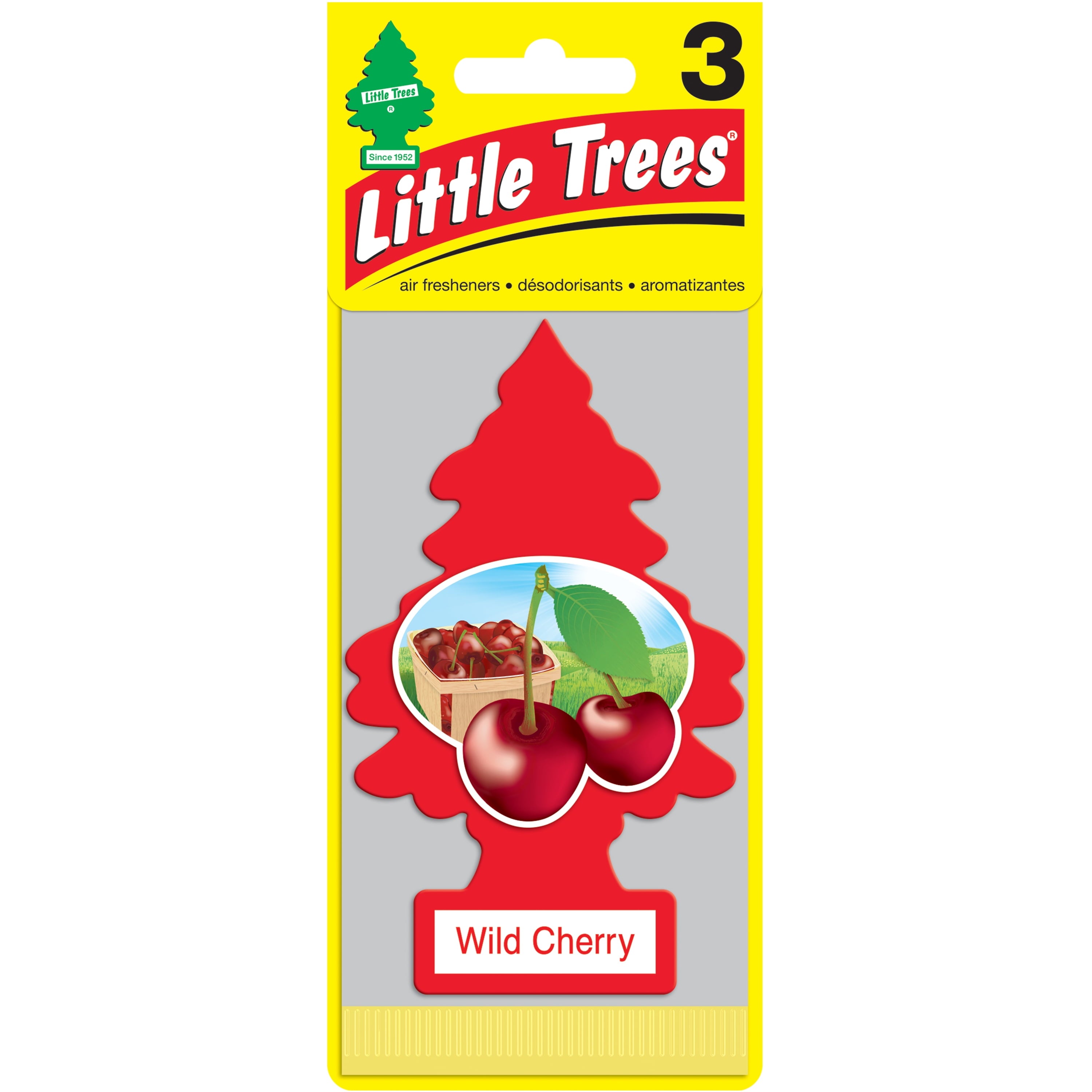 Little Trees Air Freshener Wild Cherry Fragrance 3-Pack